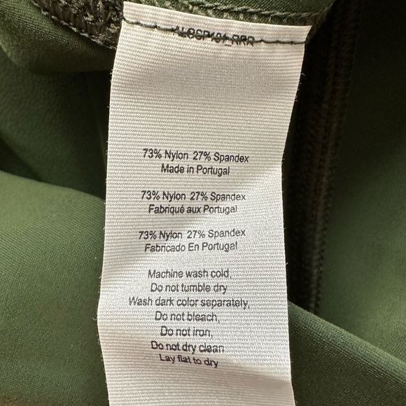 Alo Women’s High Waisted Ripped Warrior Leggings Medium Hunter Green - Picture 5 of 5